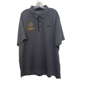 Under Armour Loose Fit Polo Shirt Ohio Dominican Football Mens 3XL Gray